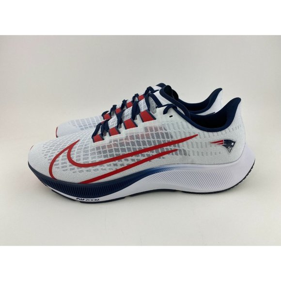 Nike Air Zoom Pegasus 37 New England Patriots Men's Sneakers Shoe NFL - Picture 10 of 12